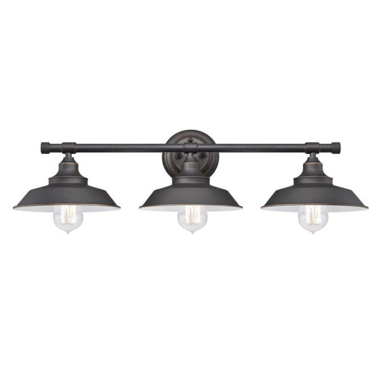 Westinghouse Lighting - 6343400 - Three Light Wall Sconce - Iron Hill - Oil Rubbed Bronze With Highlights