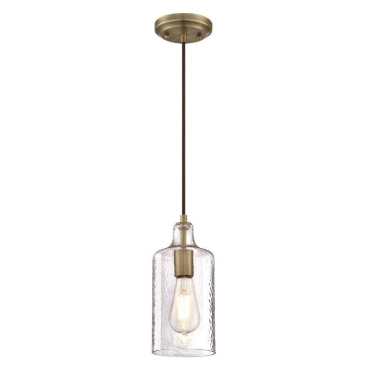 Westinghouse Lighting - 6371400 - One Light Mini Pendant - Carmen - Antique Brass