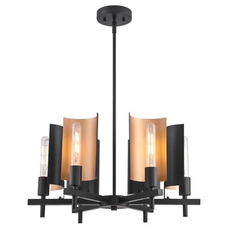 Westinghouse Lighting - 6575800 - Six Light Chandelier - Sirino - Matte Black