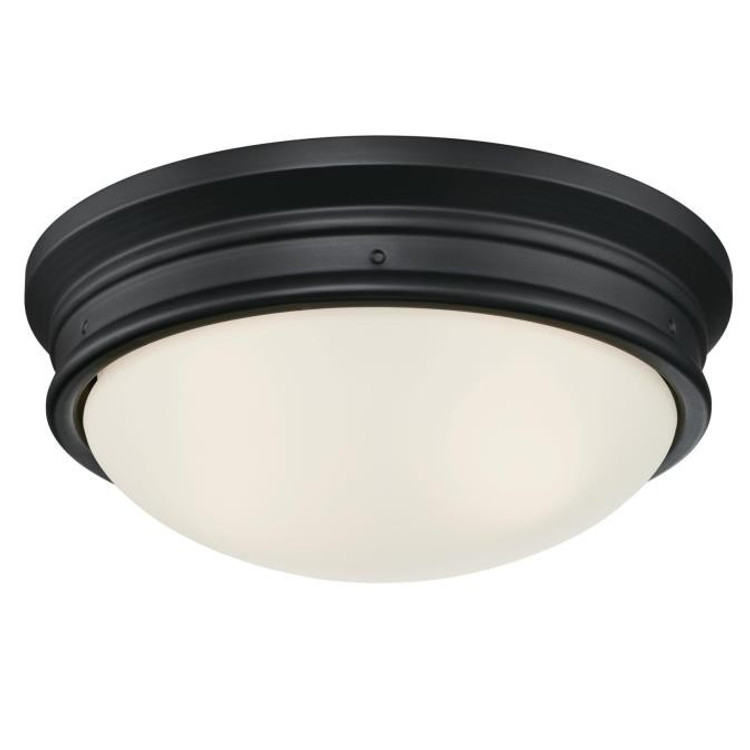 Westinghouse Lighting - 6578100 - Two Light Flush Mount - Meadowbrook - Matte Black