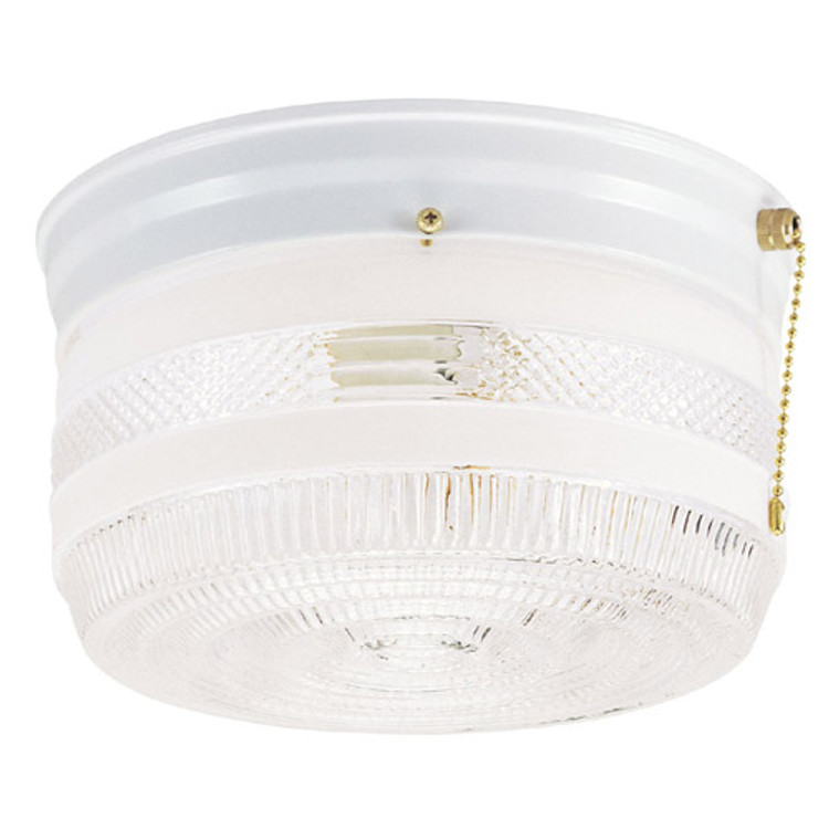 Westinghouse Lighting - 6734500 - Two Light Flush Mount - White Westinghouse Lighting - 6734500 - Two Light Flush Mount - White