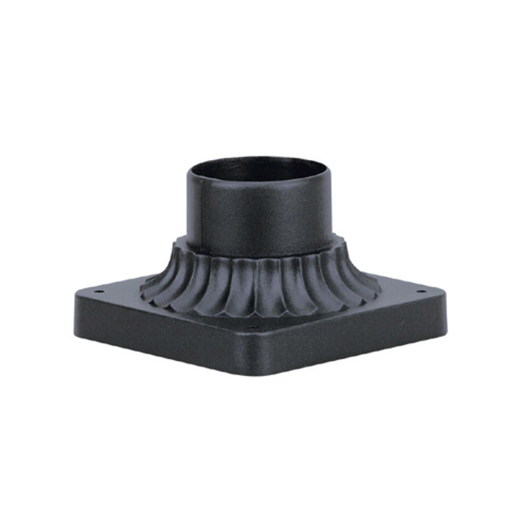 Westinghouse Lighting - 6790100 - Pedestal Mount for Post Fixture - Pedestal Mount - Textured Black