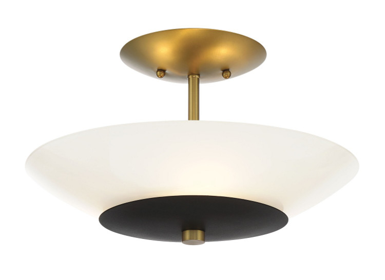 Minka-Lavery - 1703-781 - Three Light Flush Mount - Bax - Coal Minka-Lavery - 1703-781 - Three Light Flush Mount - Bax - Coal