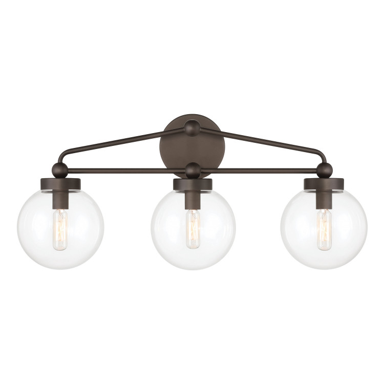 Minka-Lavery - 2973-860 - Three Light Vanity - Stella - Dark Bronze