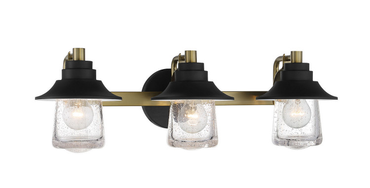 Minka-Lavery - 4893-685 - Three Light Bath - Westfield Manor - Sand Coal w/Soft Brass
