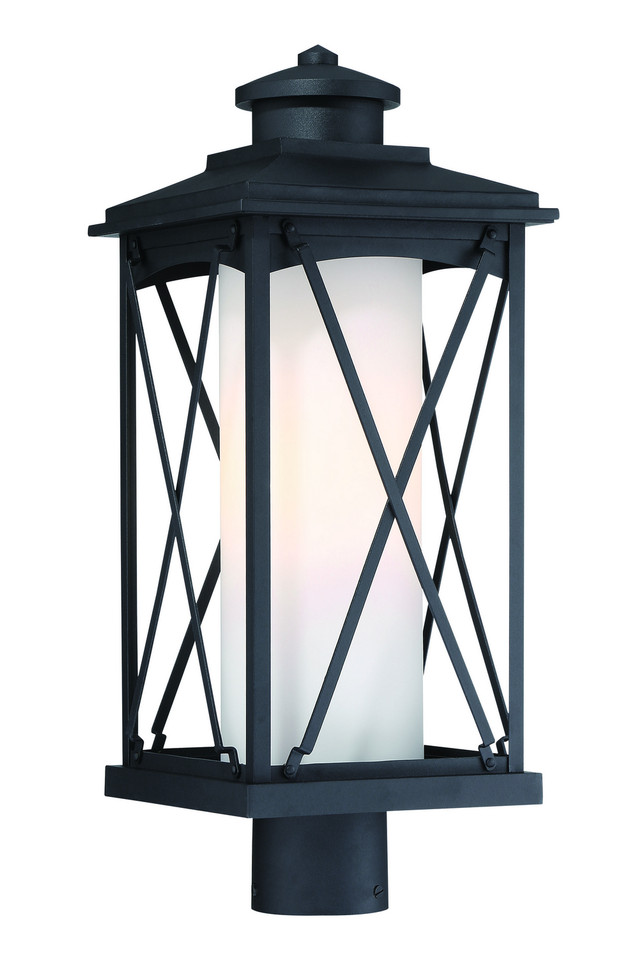 Minka-Lavery - 72686-66 - One Light Outdoor Post Mount - Lansdale - Matte Black Minka-Lavery - 72686-66 - One Light Outdoor Post Mount - Lansdale - Matte Black