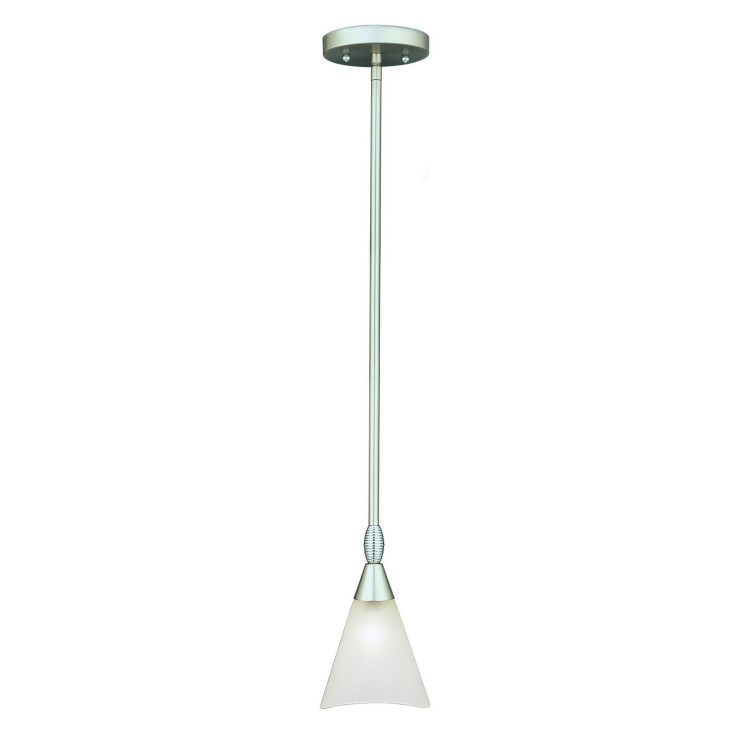 Forte - 2227-01-55 - One Light Mini Pendant - Brushed Nickel