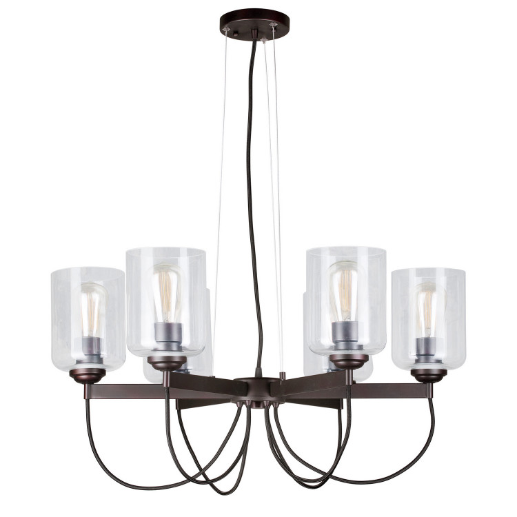 Forte - 2630-06-32 - Six Light Chandelier - Antique Bronze