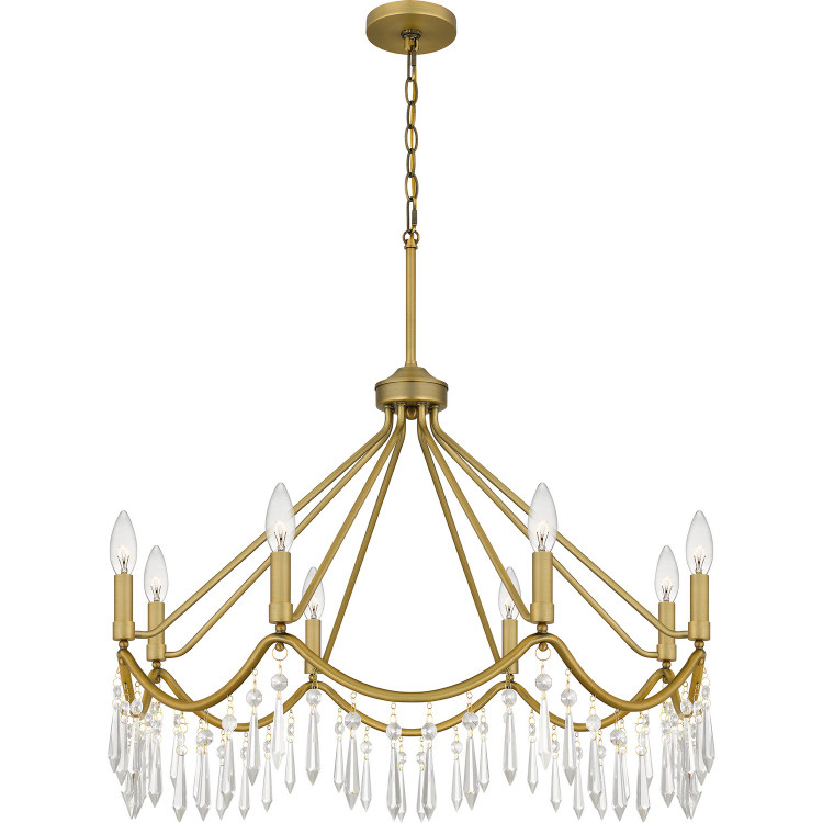 Quoizel - AID5030AB - Eight Light Chandelier - Airedale - Aged Brass