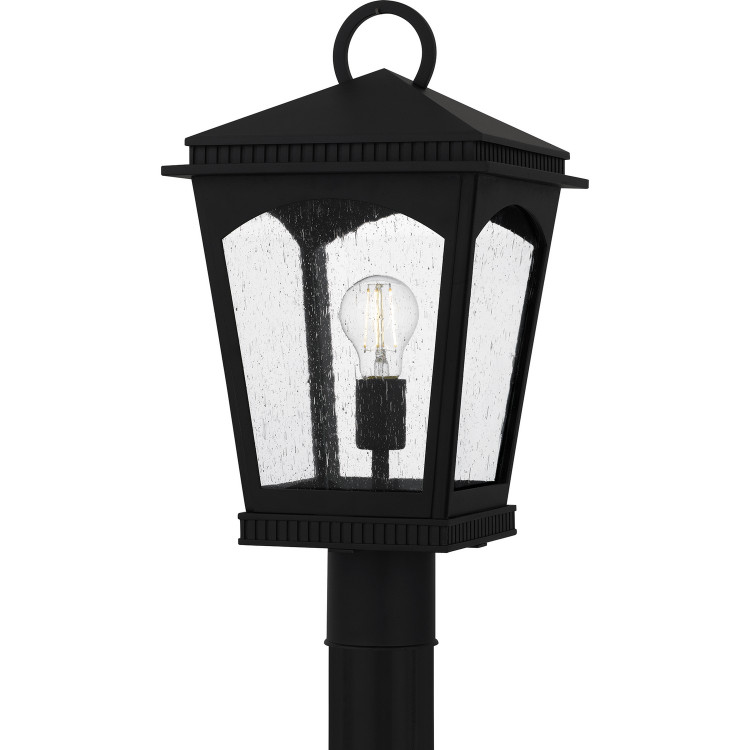 Quoizel - HUK9010EK - One Light Outdoor Post Lantern - Huck - Earth Black
