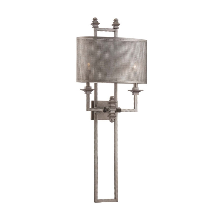 Savoy House - 9-4304-2-242 - Two Light Wall Sconce - Structure - Aged Steel