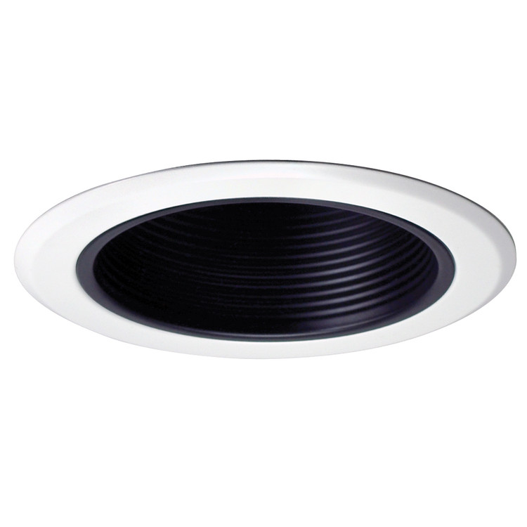 Nora Lighting - NT-5010B - 5 Stepped Baffle W/ Metal Ring & Bracket - Rec Inc 5 Trim - Black