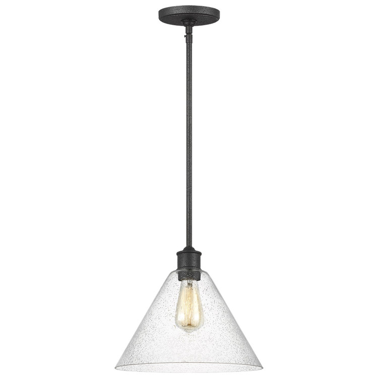 Generation Lighting - 6227801-112 - One Light Pendant - Belton - Midnight Black
