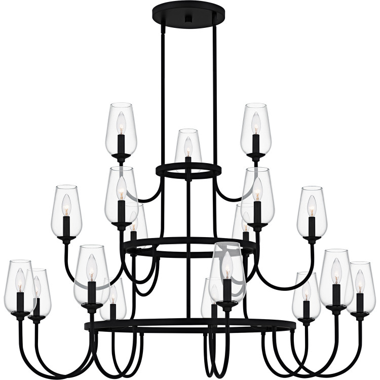 Quoizel - VSC5048MBK - 18 Light Chandelier - Viscount - Matte Black