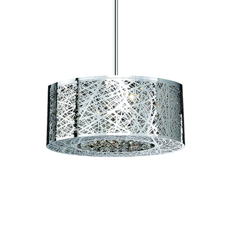 Kuzco Lighting - 410108 - Eight Light Pendant - Pendants - Chrome