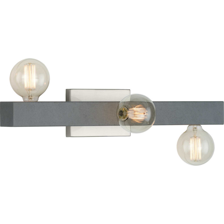 Progress Lighting - P300319-009 - Three Light Bath Bracket - Mill Beam - Brushed Nickel Progress Lighting - P300319-009 - Three Light Bath Bracket - Mill Beam - Brushed Nickel
