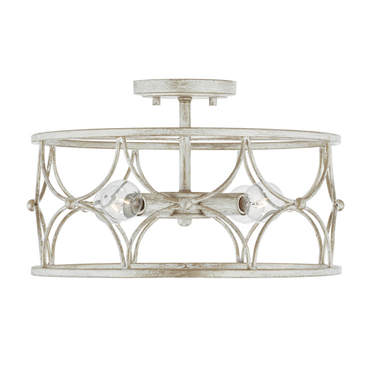 Capital Lighting - 243341WW - Four Light Semi Flush Mount - Ricci - Winter White