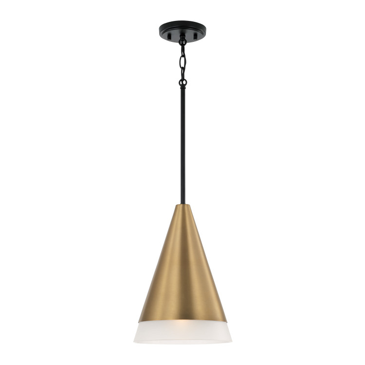 Capital Lighting - 351911AB - One Light Pendant - Avant - Aged Brass and Black Capital Lighting - 351911AB - One Light Pendant - Avant - Aged Brass and Black