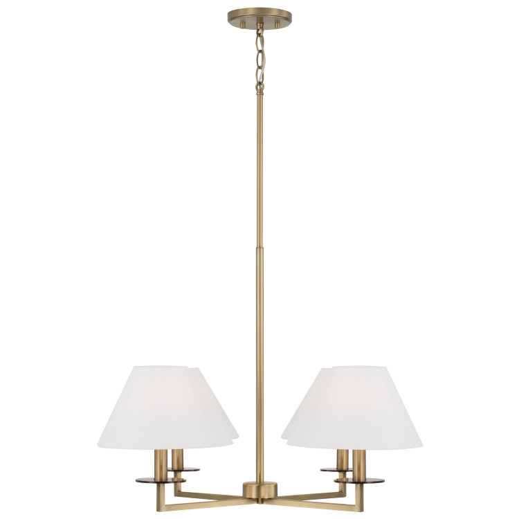 Capital Lighting - 452241AD - Four Light Chandelier - Gilda - Aged Brass Capital Lighting - 452241AD - Four Light Chandelier - Gilda - Aged Brass