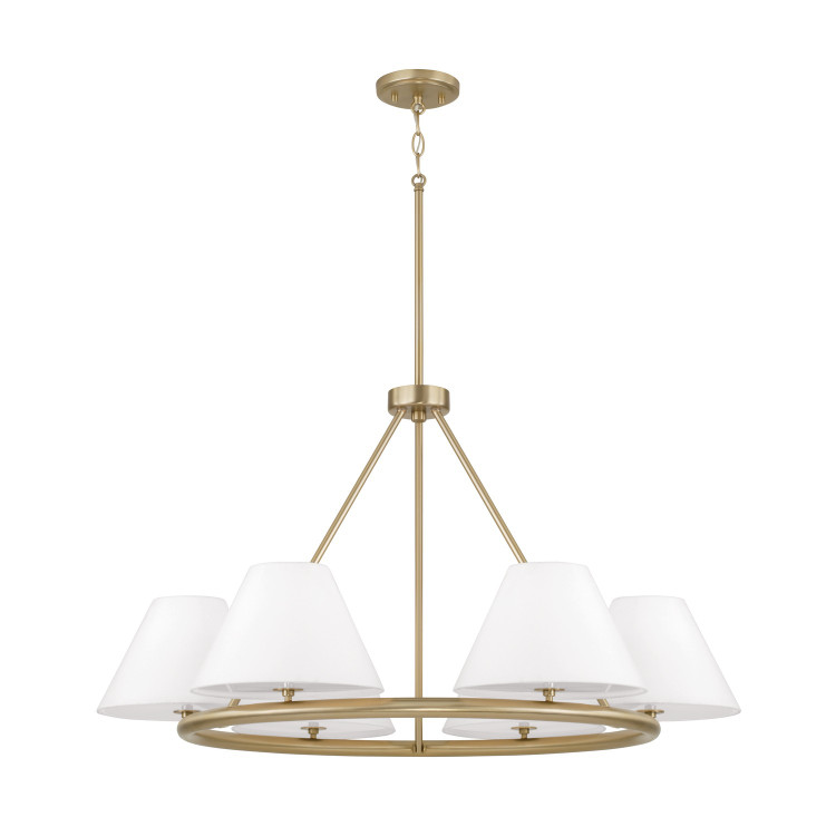 Capital Lighting - 453261MA - Six Light Chandelier - Parson - Matte Brass