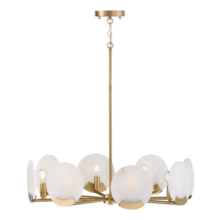 Capital Lighting - 454682AD - Eight Light Chandelier - Oriya - Aged Brass Capital Lighting - 454682AD - Eight Light Chandelier - Oriya - Aged Brass