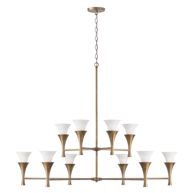 Capital Lighting - 455701ML - Ten Light Chandelier - Nola - Mystic Luster Capital Lighting - 455701ML - Ten Light Chandelier - Nola - Mystic Luster