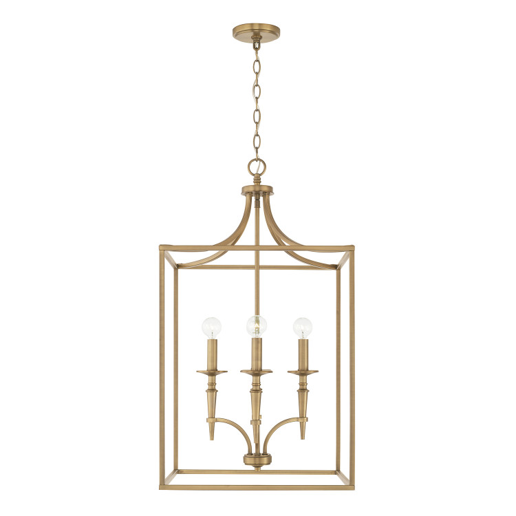 Capital Lighting - 542641AD - Four Light Foyer - Abbie - Aged Brass