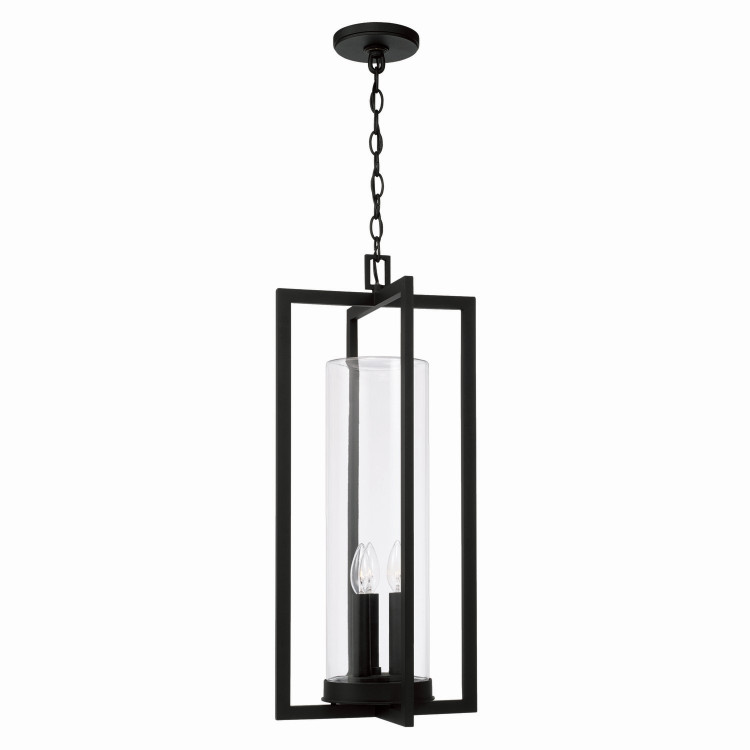 Capital Lighting - 948232BK - Three Light Outdoor Hanging Lantern - Kent - Black Capital Lighting - 948232BK - Three Light Outdoor Hanging Lantern - Kent - Black