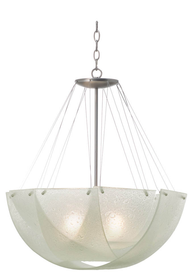 Kalco - 5098SN - Three Light Pendant - Cirrus - Satin Nickel