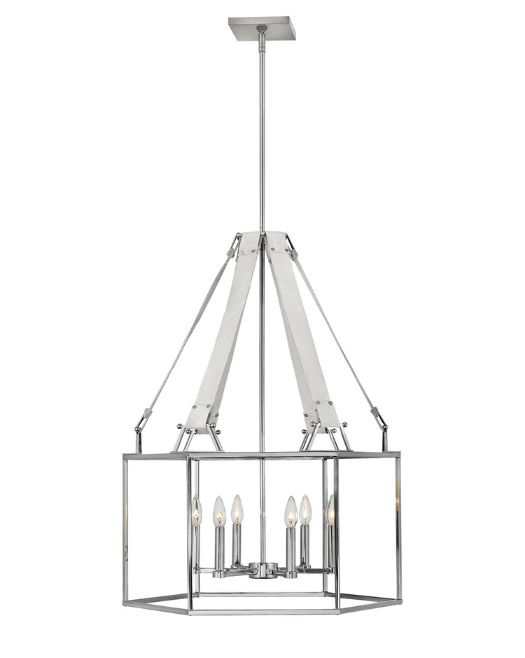 Hinkley - 34206PNI - LED Chandelier - Monroe - Polished Nickel