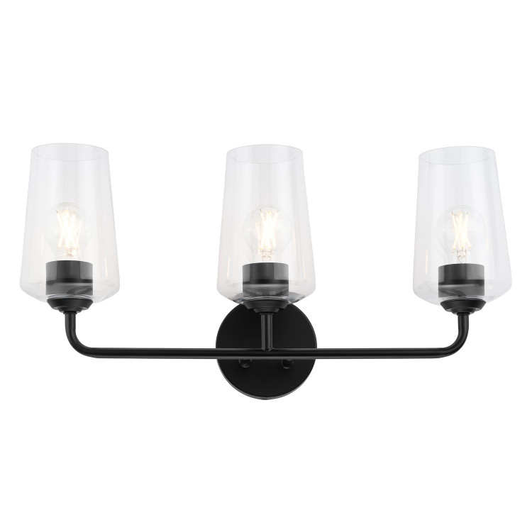 Progress Lighting - P300541-031 - Three Light Bath & Vanity - Celino - Black