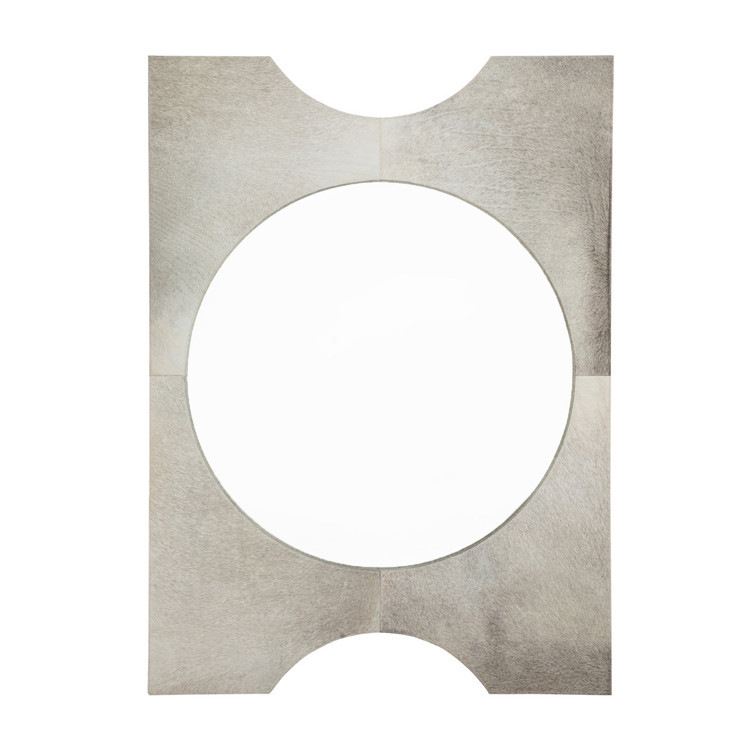 Gabby - SCH-175028 - Mirror - Oakley - Natural Ivory Hide|Clear Mirror