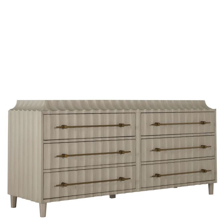 Gabby - SCH-175499 - Dresser - Meri - Brushed Gold|Sesame White