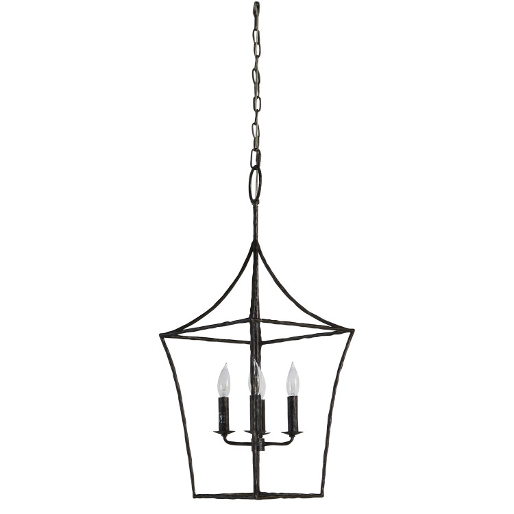 Gabby - SCH-175708 - Four Light Pendant - Clover - Black Forged Iron