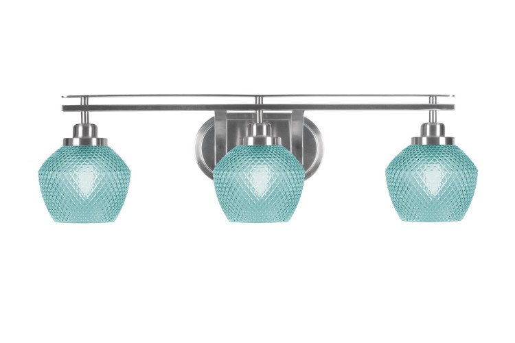 Toltec Lighting - 2613-BN-4625 - Three Light Bath Bar - Odyssey - Brushed Nickel