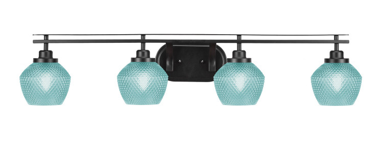 Toltec Lighting - 2614-MB-4625 - Four Light Bath Bar - Odyssey - Matte Black