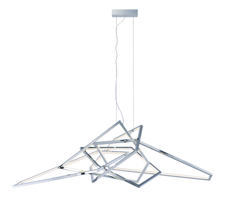 ET2 - E22679-PC - LED Pendant - Trapezoid - Polished Chrome