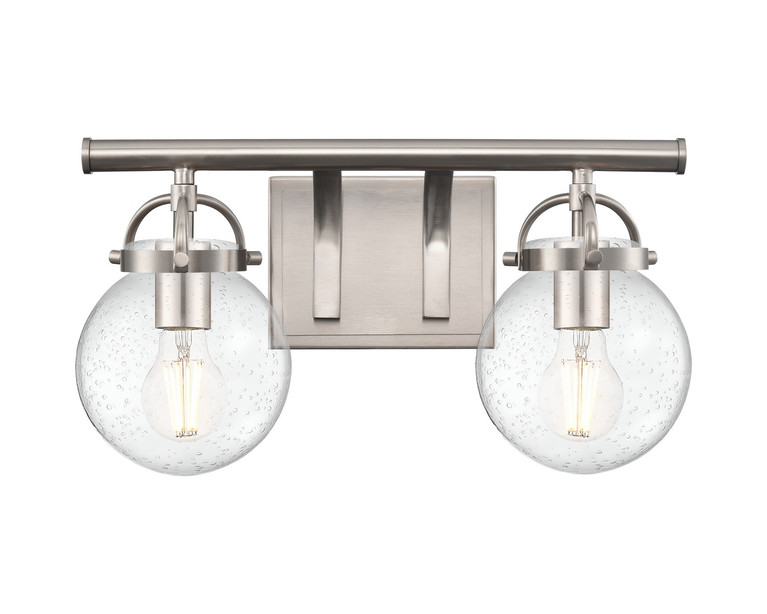Innovations - 416-2W-SN-G204-6 - Two Light Bath Vanity - Downtown Urban - Satin Nickel