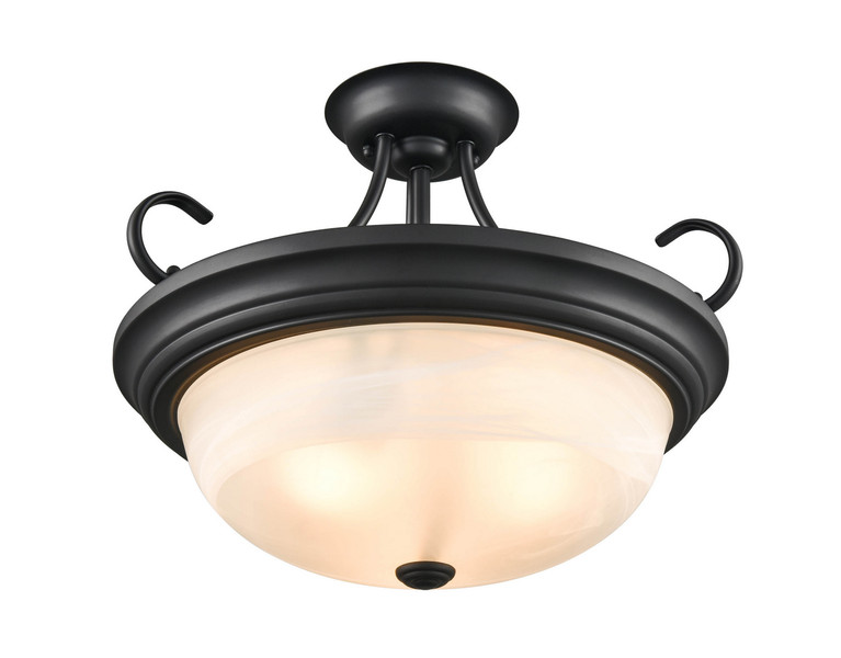 Millennium - 4775-MB - Three Light Semi-Flush Mount - Matte Black