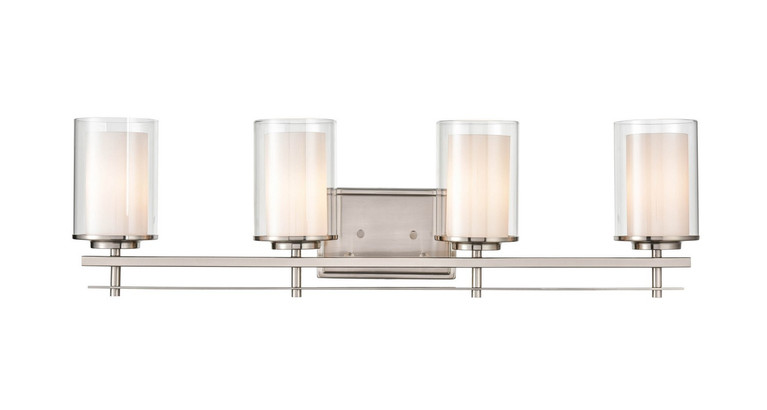 Millennium - 5504-BN - Four Light Wall Sconce - Huderson - Brushed Nickel
