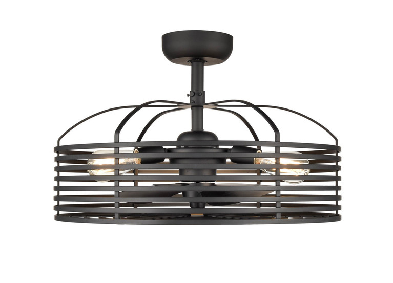 Millennium - 8223-MB - Three Light Fandelier - Matte Black