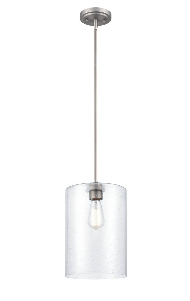Millennium - 9611-SN - One Light Mini Pendant - Moven - Satin Nickel