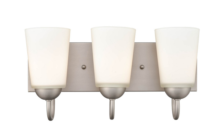 Millennium - 9813-SN - Three Light Vanity - Ivey Lake - Satin Nickel
