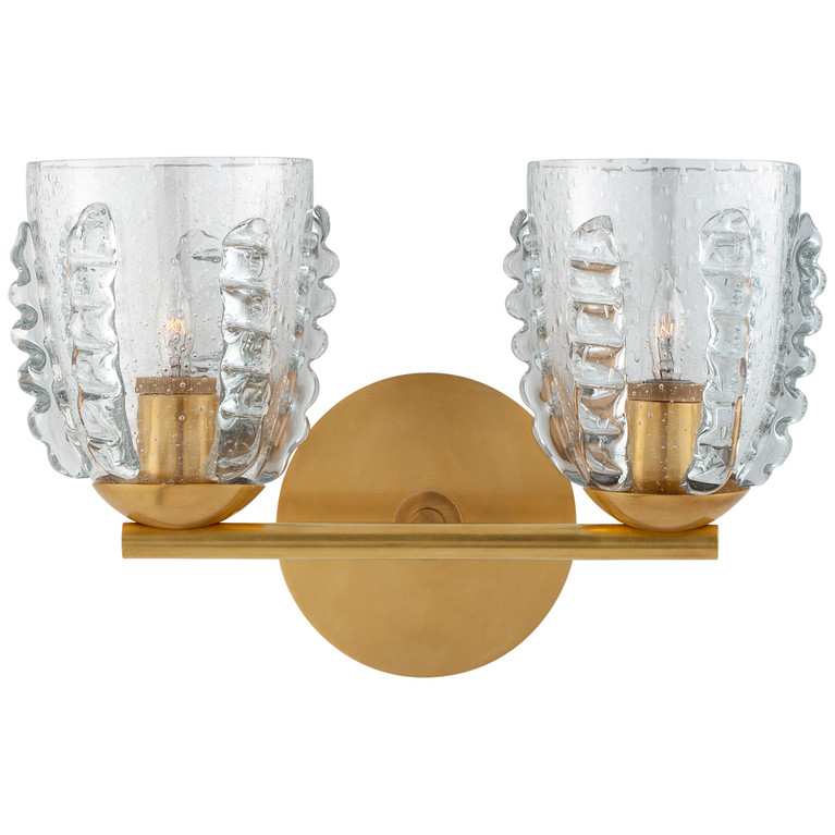Visual Comfort Signature - ARN 2419HAB-SG - Two Light Wall Sconce - Gisela - Hand-Rubbed Antique Brass