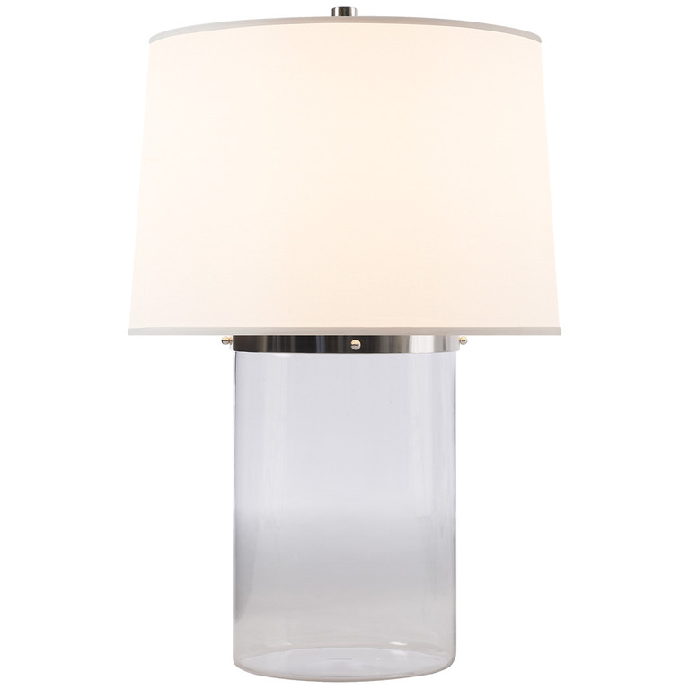 Visual Comfort Signature - BBL 3009CG-S - One Light Table Lamp - Simple Cylinder - Clear Glass with Soft Silver