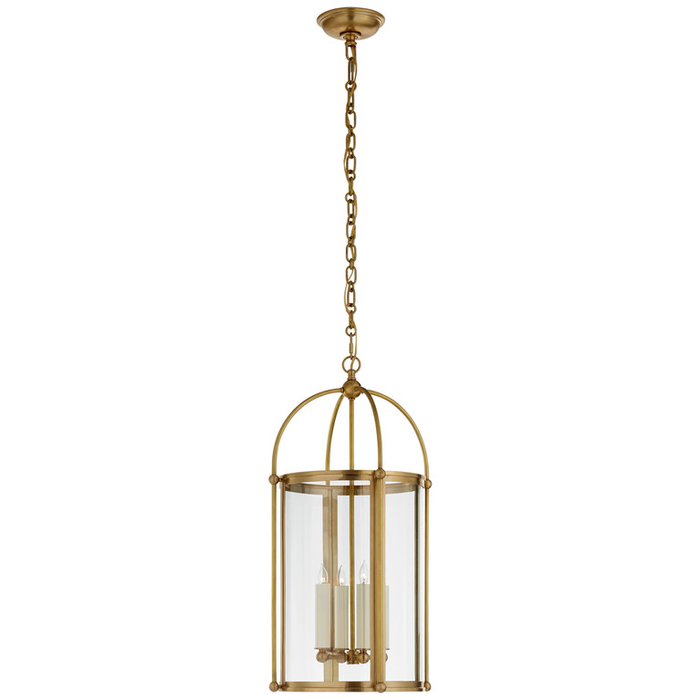 Visual Comfort Signature - CHC 3450AB-CG - Four Light Lantern - Riverside Round - Antique-Burnished Brass