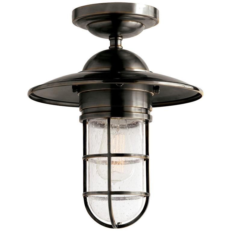 Visual Comfort Signature - SLO 4002BZ-SG - One Light Flush Mount - Marine2 - Bronze
