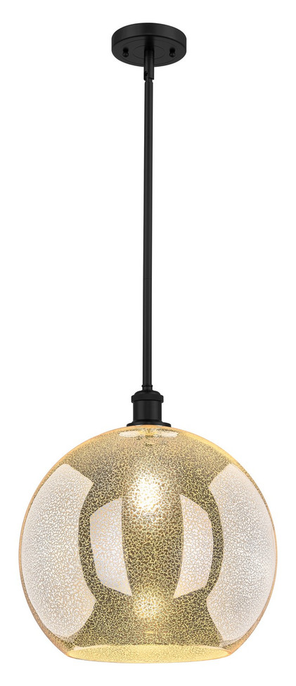 Innovations - 516-1S-BK-G128-14 - One Light Pendant - Ballston - Matte Black