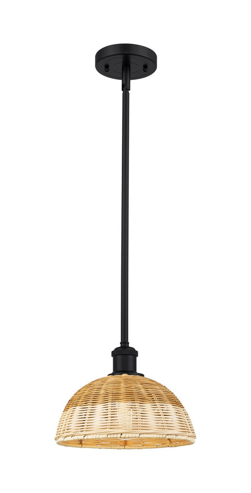 Innovations - 516-1S-BK-NBD2-9-NAT - One Light Mini Pendant - Ballston - Matte Black