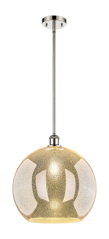 Innovations - 516-1S-PN-G128-14 - One Light Pendant - Ballston - Polished Nickel